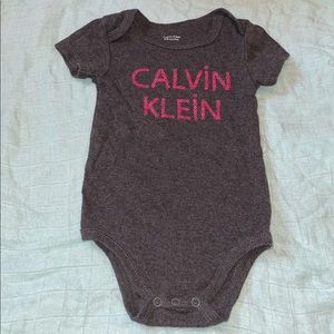 Calvin Klein gray onesie